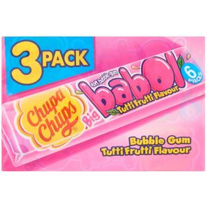 Chupa Chups Big Babol Tutti Frutti Kauwgom 3 stuks