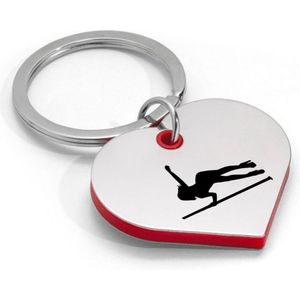 Akyol - paaldanseres sleutelhanger hartvorm - Paaldansen - paaldanser - sport - danspaal - cadeau - pole dance - stripper