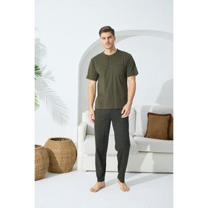 Heren Huispak / Pyjama Cornell / Legergroen kleur / maat M