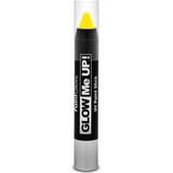 PaintGlow Face paint stick - neon geel - UV/blacklight - 3,5 gram - schmink/make-up stift/potlood