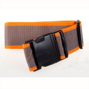 Kofferriem, 2 stuks bagageriem, bagagestrap, verstelbare, kofferriemen met gesp, bagageriem, bagageriem,205cmX5cm-Reizen,Grijs+Oranje