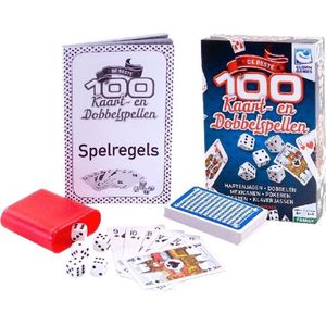 Clown Games 100 Kaart & Dobbel Spellen - Leer 100 kaart- en dobbelspellen vanaf 6 jaar - Geschikt voor 1 tot 6 spelers