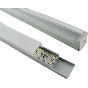 LED Profiel 1 meter - square 7mm- met diffuser