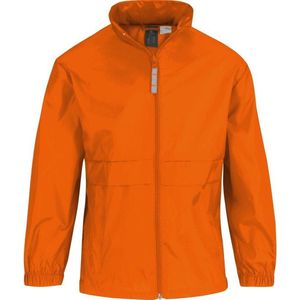 Regenkleding voor jongens/meisjes oranje - Sirocco windjas/regenjas voor kinderen 122/128 Oranje