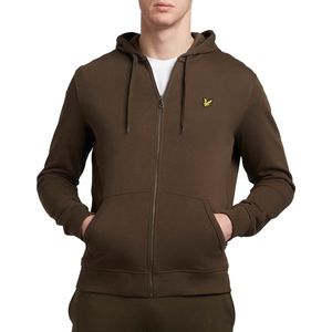 Lyle & Scott Zip Trough Hoodie Truien & Vesten - Olijf