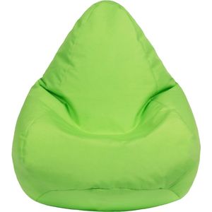 Zitzak voor kinderen, gamerstoel, waterbestendig, voor binnen en buiten, woonkamer, beanbag, ergonomisch design voor lichaamsondersteuning (limoen, zitzak)