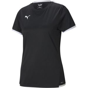 Puma Teamliga Shirt Korte Mouw Dames - Zwart | Maat: XS