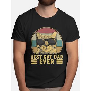 Best Cat Dad Ever - t-shirt - cadeau - gift - vader - dad - beste vader ter wereld - verjaardag - unisex - vaderdag - best dad in the world - father - liefde - cute.