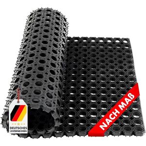 FLOORDIREKT Rubber ringmat - Octagon - Deutmat - Dikte: 23 mm - 100 x 400 cm