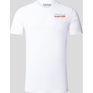 Red Bull Racing Logo Shirt Gekleurd Wit 2023 M - Max Verstappen - Sergio Perez - Oracle