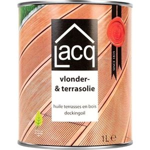 Lacq Vlonder & Terrasolie Bankirai - Bescherming en Verfraaiing voor Houten Terrassen - Waterafstotend - UV-bestendig - Natuurlijke Uitstraling - 1L