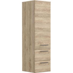 Badkamerkast Jeroen Eiken - MDF - Breedte 35.2 cm - Hoogte 120 cm - Diepte 35.8 cm