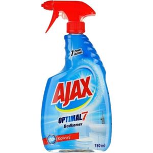 Ajax Optimal 7 - Badkamerspray - Ontkalker en Reiniger - 3 x 600 ml