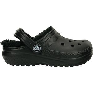 Crocs Classic Lined Clog K - Kinderen - Clogs - Zwart/Zwart - Maat 28/29