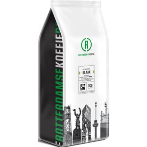Rotterdamse Koffie BLAAK | Koffiebonen 1000 Gram | FAIRTRADE