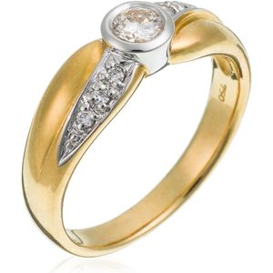 Orphelia RD-3715/53 - Ring - Bicolor Goud 18 Karaat - Diamant 0.24 ct