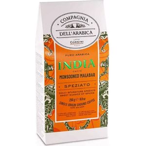 India Monsooned Malabar Single Origin gemalen Arabica koffie 250 gram