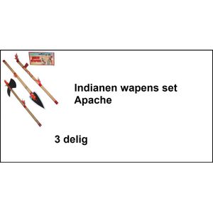 Indianen wapens set Apache assortie - indiaan wapen bijl speer mes wilde westen