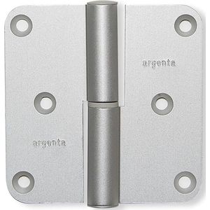 Paumelle - Aluminium F1 - Aluminium - Argenta - Argenta afgeronde kogelstift DIN rechts 89x89mm aluminium