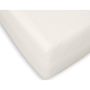 Briljant Home - Hoeslaken Jersey Multifit - 120x200 - 120 x 220 - Off White - Met Aloë Vera - Extra Grote Hoeken - Voor Matrassen tot 38 cm