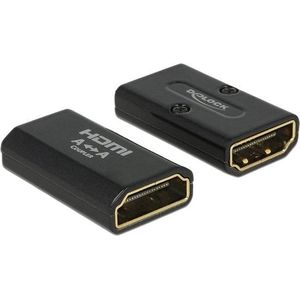 Compact HDMI (v) - HDMI (v) koppelstuk / metalen behuizing - versie 1.4 (4K 30Hz)