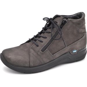 Wolky Hoge veterschoenen Why asfalt nubuck