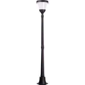 Iplux® - Oslo - Hoge Solar Lantaarn 160cm - Warm wit - Lamp op zonne-energie