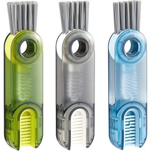 Multifunctionele 3-in-1 reinigingsborstel set - ideaal voor keuken en flessen