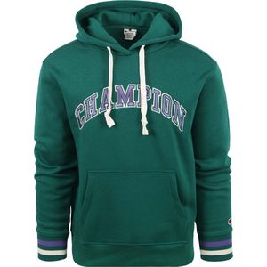 Champion - Hoodie Logo Mid Groen - Heren - Maat M - Regular-fit