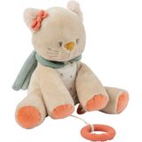 Nattou Kat Lana - Muziek Knuffel - 30 cm - Zand Beige