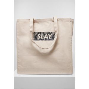 Mister Tee - SLAY Oversize Canvas Tote bag - Wit