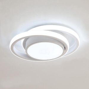 Plafondlamp LED, 32W 2350LM Plafondarmatuur, Koud Wit Licht 6500k Ronde Moderne Plafondlamp voor Slaapkamer Badkamer Kinderkamer Keuken Hal