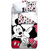Disney Minnie Mouse Dekbedovertrek - Eenpersoons - 140 x 200 cm - Polyester