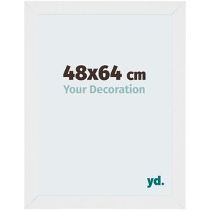 Puzzellijst 48x64 cm - Wit Hoogglans - MDF - Mura