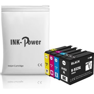 Inktcartridges Geschikt voor HP 932XL / 933XL | Multipack van 4 stuks Geschikt voor HP OfficeJet 6100 - 6600 - 6700 - 7110 - 7510 - 7610 - 7612
