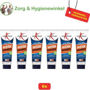 6x - Lucovitaal Werkhanden Crème 100 ml - Voordeelverpakking!