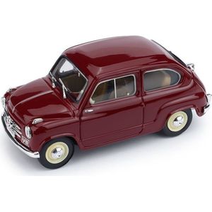 Fiat 600 Highway Police Car 1955 Rood