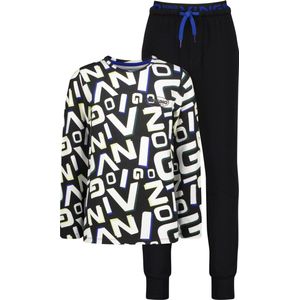 Vingino Worp Jongens Pyjamaset - Deep Black