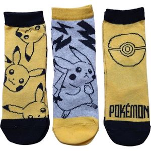 Pokémon- sokken Pokemon - 3 paar - jongens - maat 31/34