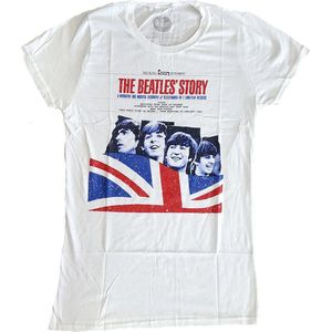 The Beatles - The Beatles Story Dames T-shirt - XL - Wit