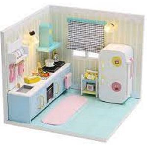 Miniatuurhuisje - bouwpakket - Miniature huisje - Diy dollhouse - Keuken
