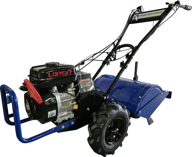 Borg Benzine Tuinfrees met Ploeg - Werkbreedte 483 mm - 196 cc motor - Grondfrees