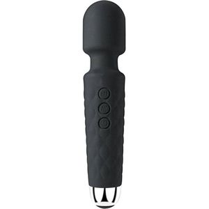 Akindo Magic Wand - Zwart Ruit design - Vibrator voor Vrouwen - Clitoris Stimulator - waterproof - 8 standen - Vibrators voor Vrouwen & Koppels - Seksspeeltjes - Sex Toys Couples