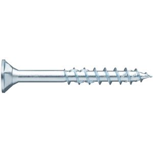Wurth - ASSY 4 CSMP staal verz. DD verz.kop freesholtes RW - ASSY® 4 CSMP universele schroef Staal verzinkt deeldraad verzonken kop met freesholtes - x 100 st - Interne aandrijving RW40