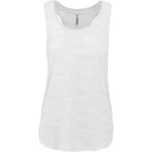 Tank Top Dames S Proact Mouwloos White 65% Polyester, 35% Viscose