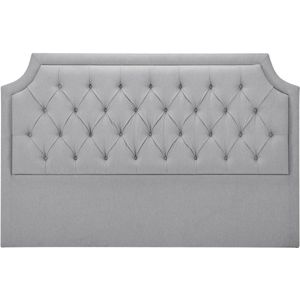 Vente-unique Gecapitonneerd hoofdbord 170 cm - Stof - Lichtgrijs - JOHENE L 170 cm x H 110 cm x D 8 cm