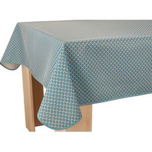 Tafelkleed anti-vlek Vanesse turquoise ovaal 240 cm Tafellaken - Decoratieve Tafel Accessoires - Woonkamer Decoratie - Bonne et Plus®