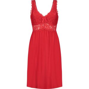 Hunkemoller Nora Lace Vrouwen Neglige - Tango red – Maat XS