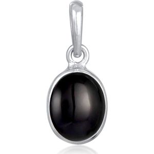 Elli Hanger Dames hanger klassiek met onyx in 925 sterling zilver