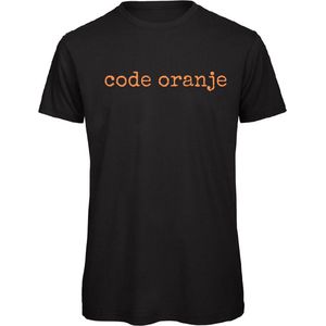 Koningsdag t-shirt zwart L - Code oranje - soBAD.| Oranje shirt dames | Oranje shirt heren | Koningsdag | Oranje collectie